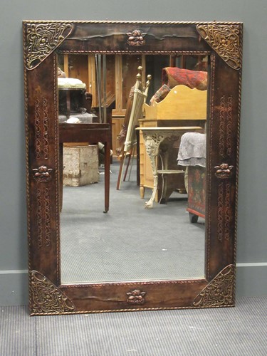 Lot 453 - An Arts and Crafts mirror, 113 x 84cm