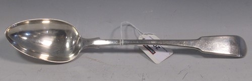 Lot 206 - A silver serving spoon, probably by William...