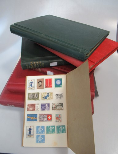 Lot 168 - Stamps. Collection of albums in two boxes,...