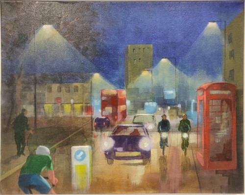 Lot 310A - John Tordoff (British 1938-) A street scene,...