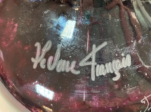 Lot 5 - Charles Schneider for Le Verre Francais, a large Décor Dahlias pattern vase, circa 1920