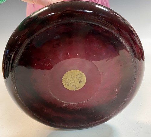 Lot 5 - Charles Schneider for Le Verre Francais, a large Décor Dahlias pattern vase, circa 1920