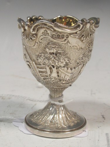 Lot 242 - A good Victorian silver eggcup by John Samuel...