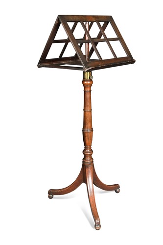 Lot 691 - A mahogany duet stand, early 19th century