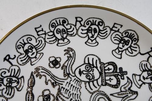 Lot 40 - Sir Grayson Perry CBE, RA (1960-), Lion Queen plate