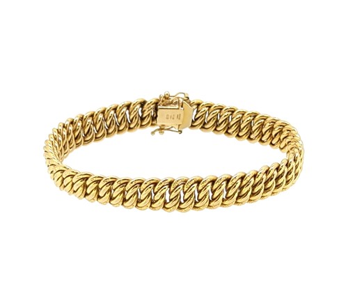 Lot 95 - A 9ct gold fancy bracelet