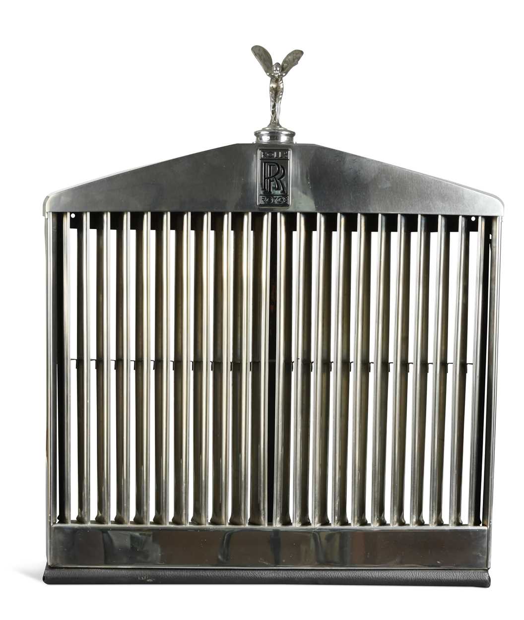 Lot 128 - Rolls Royce, an original radiator grill and Spirit of Ecstasy mascot, post-war