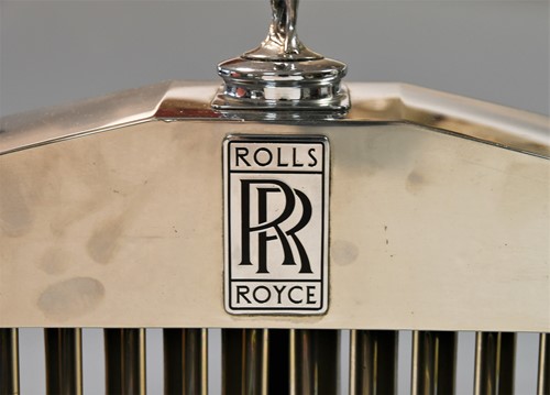 Lot 128 - Rolls Royce, an original radiator grill and Spirit of Ecstasy mascot, post-war