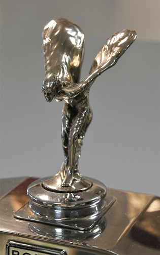 Lot 128 - Rolls Royce, an original radiator grill and Spirit of Ecstasy mascot, post-war