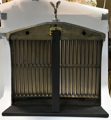 Lot 128 - Rolls Royce, an original radiator grill and Spirit of Ecstasy mascot, post-war