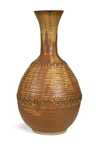 Lot 48 - Brian & Joan Marris at Ravenshead, a large Studio Pottery bottle vase