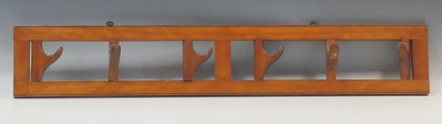 Lot 480 - Victorian coat/hat rail, 16 x 93 x 8cn