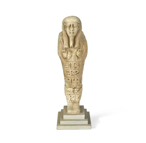 Lot 555 - An Egyptian Faience shabti