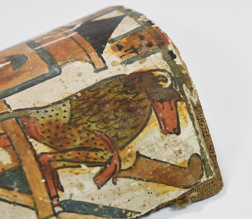 Lot 542 - Two Ancient Egyptian Cartonnage fragments