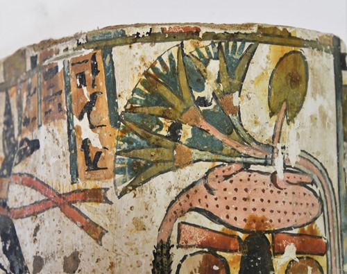 Lot 542 - Two Ancient Egyptian Cartonnage fragments