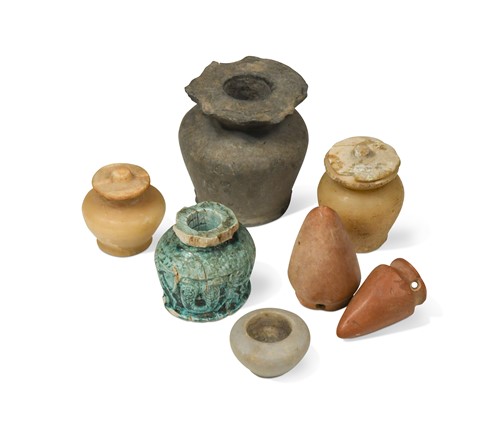 Lot 559 - An Egyptian green glaze kohl