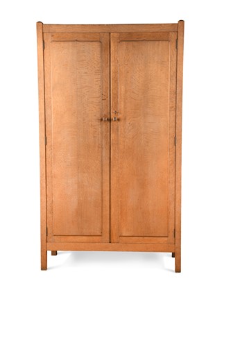 Lot 156 - A Heal's Letchworth oak wardrobe