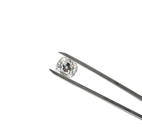 Lot 252 - A loose old cushion cut diamond