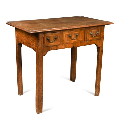 Lot 400 - A walnut lowboy, 18th century