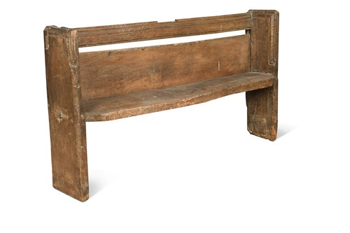 Lot 346 - An oak pew or bench, late 15th / early 16th century