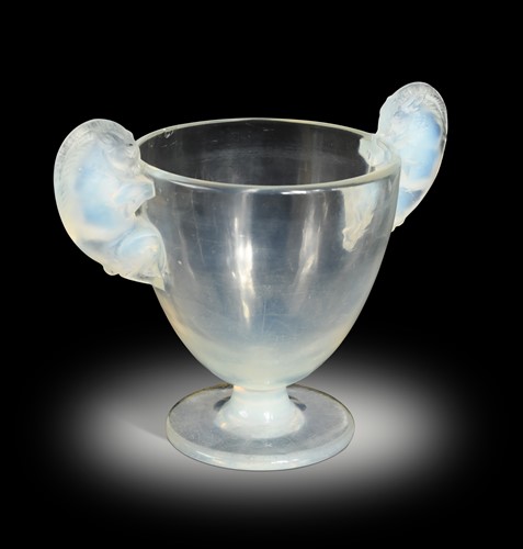 Lot 6 - Beliers, an R. Lalique opalescent glass vase, designed circa 1925