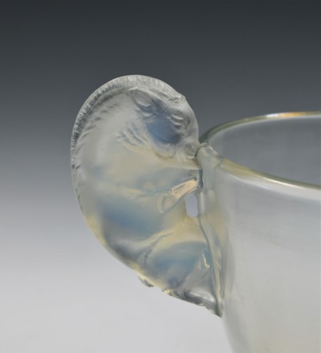 Lot 6 - Beliers, an R. Lalique opalescent glass vase, designed circa 1925