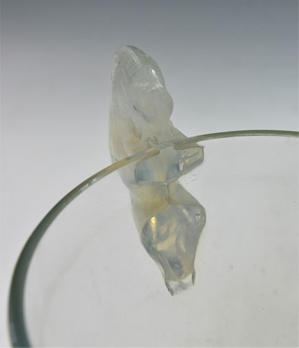 Lot 6 - Beliers, an R. Lalique opalescent glass vase, designed circa 1925