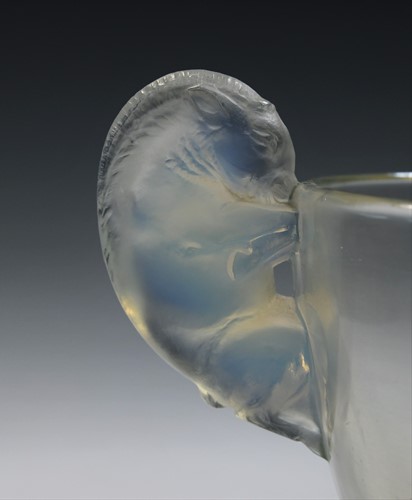 Lot 6 - Beliers, an R. Lalique opalescent glass vase, designed circa 1925