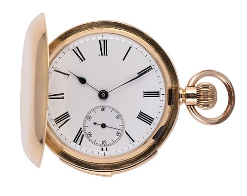 Lot 296 - Unsigned - A minute repeating hunter pocket watch