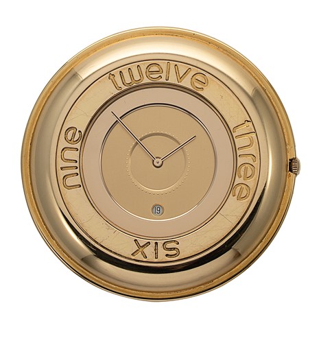 Lot 285 - Vacheron & Constantin - A gold plated brass paperweight/timepiece