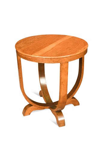 Lot 159 - An Art Deco pale oak occasional table, circa 1930
