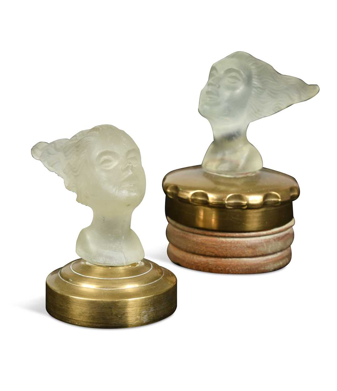 Lot 121 - After Red Ashay, a near pair of 'Victoire' (Speed Girl) car mascots