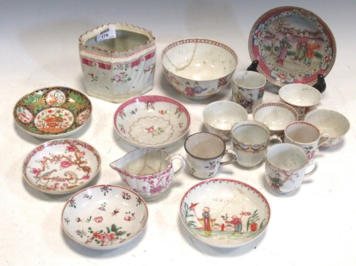 Lot 178 - A Quantity of 18th century tea wares,...