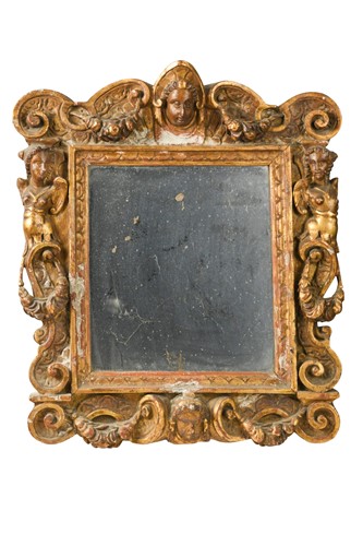 Lot 352 - An Italian Renaissance style wall  mirror, 17th century