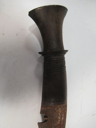 Lot 66 - A small skean d'hu, a khukri knife, a hunting...