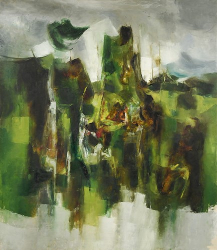 Lot 434 - Donald Pass (1930-2010) Spring oil on canvas...