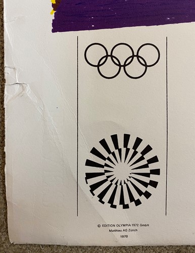 Lot 234 - A group of four signed 1972 Munich Olympic lithographic posters