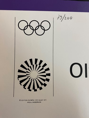 Lot 234 - A group of four signed 1972 Munich Olympic lithographic posters