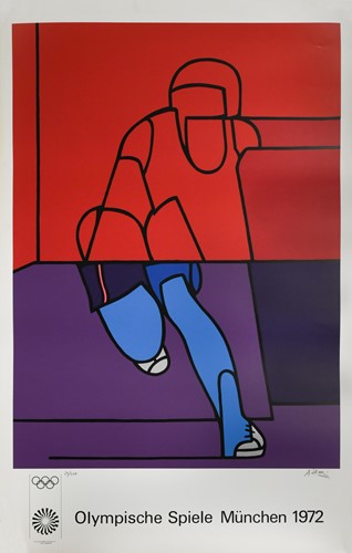 Lot 234 - A group of four signed 1972 Munich Olympic lithographic posters