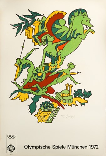 Lot 234 - A group of four signed 1972 Munich Olympic lithographic posters