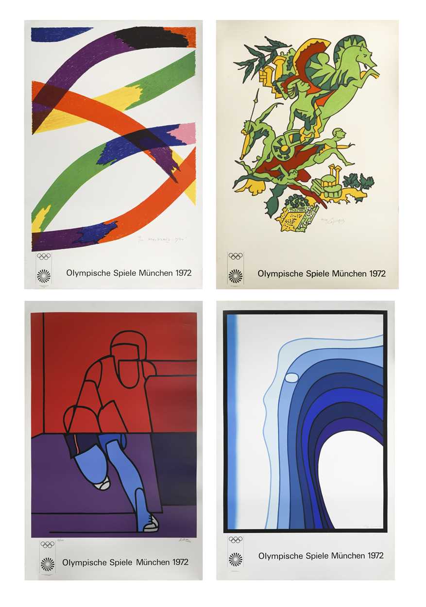 Lot 234 - A group of four signed 1972 Munich Olympic lithographic posters