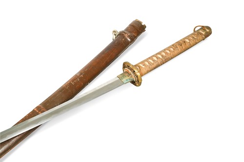 Lot 655 - A Japanese World War II sword