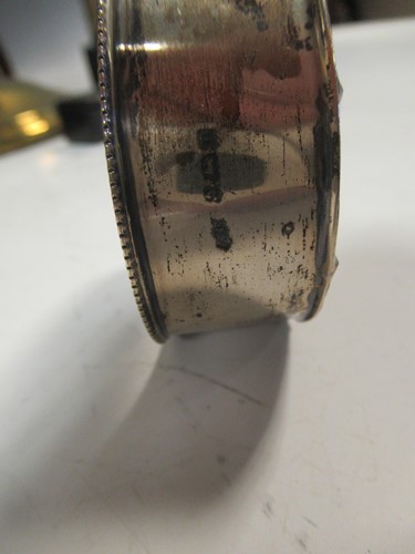 Lot 30 - Leather silver-mounted desk blotter; 4 Bibles...