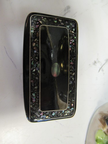 Lot 30 - Leather silver-mounted desk blotter; 4 Bibles...