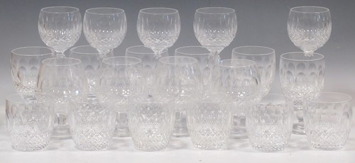 Lot 45 - A suite of Waterford Colleen pattern glasses,...