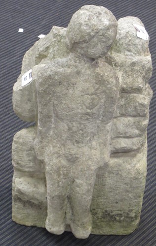 Lot 503 - A composite stone figural sculpture, 46 x 24 x...