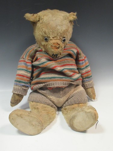 Lot 157 - A large early 20th century teddy bear, 63cm...