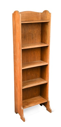 Lot 155 - A narrow Heal's oak bookcase