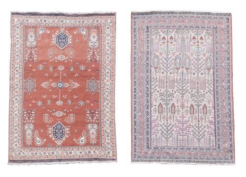Lot 714 - Two Sirjan sumak rugs, 20th century