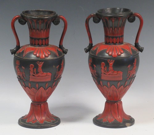 Lot 159 - A pair of 19th century vases after the Antique...